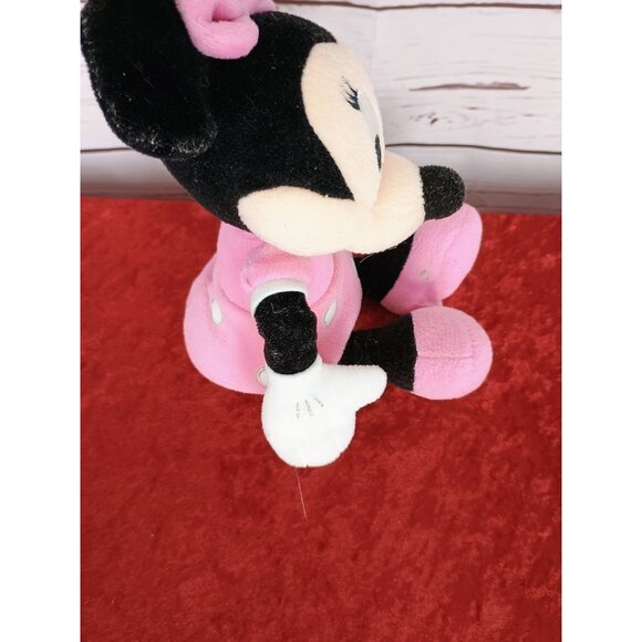 Disney Minnie‎ Mouse Plush Toy Pink Dress 10" Stuffed Animal Doll For Kids - Picture 2 of 5